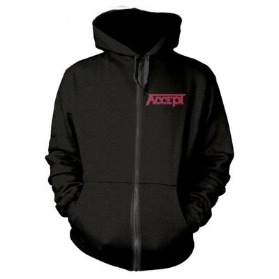 Accept Unisex Adult Metal Heart 1 Full Zip Hoodie