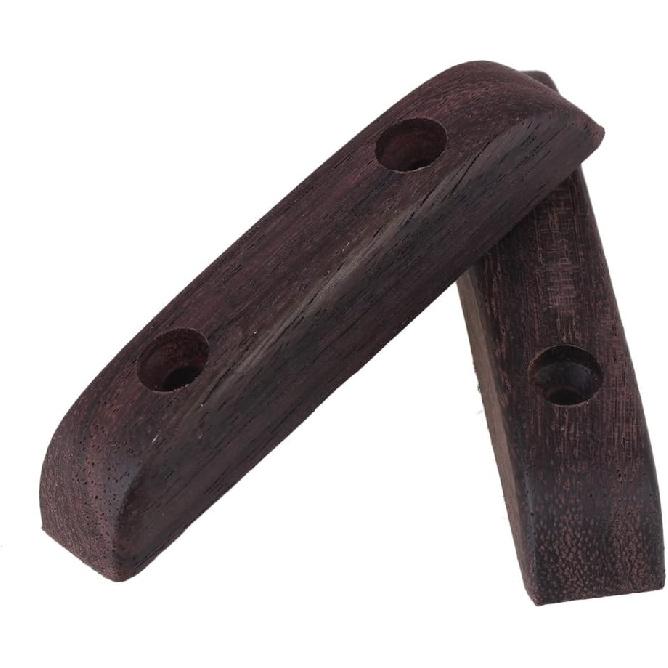 BQLZR 66mm Length Wooden Rosewood Thumb Rest Thumbrest with Mounting Screws for Bass Guitar Pack of 2