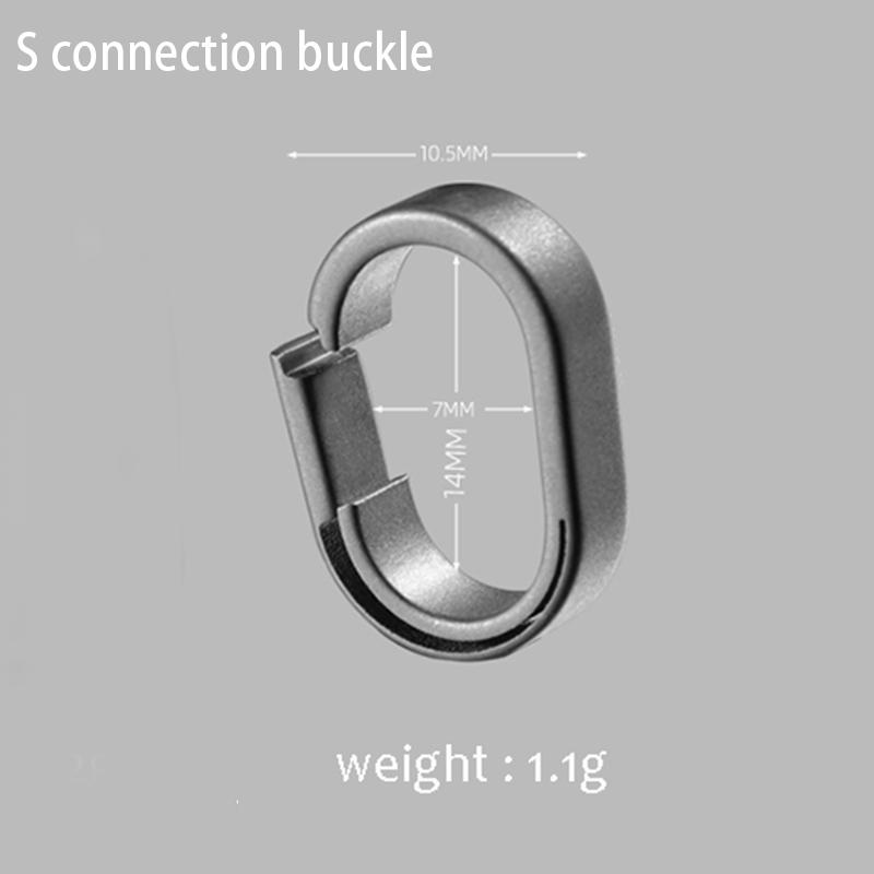 New Titanium Alloy Quick Detachable Keychain Connecting Ring Mini Car Key Chain Connection Buckle Edc Key Ring Accessories