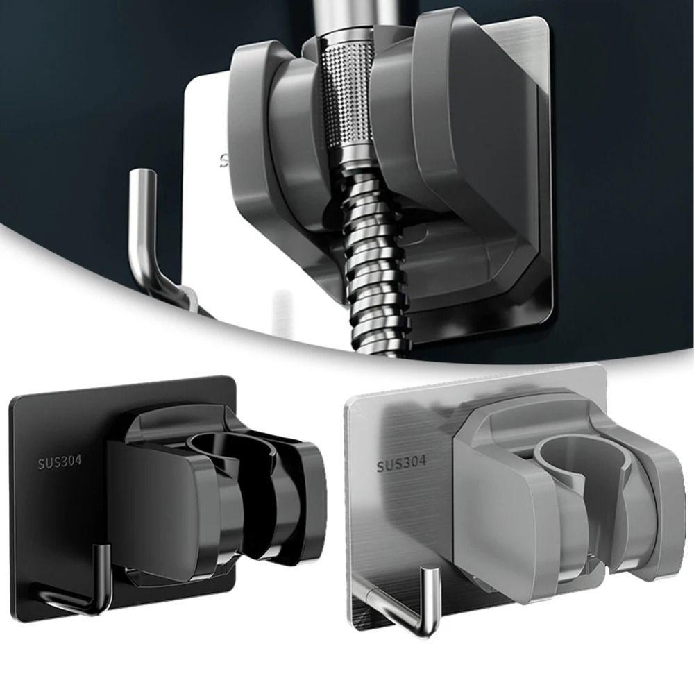 Wall Mounted Shower Head Holder Punch Free Bathroom Shower Bracket Bathroom Accessories