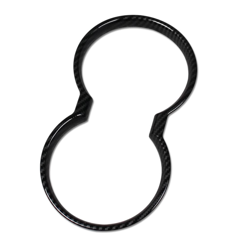 RUIQ Toyota New Harrier 80 Series Dedicated Interior Drink Holder Cover Garnish Fiber Black (Carbon Specification)