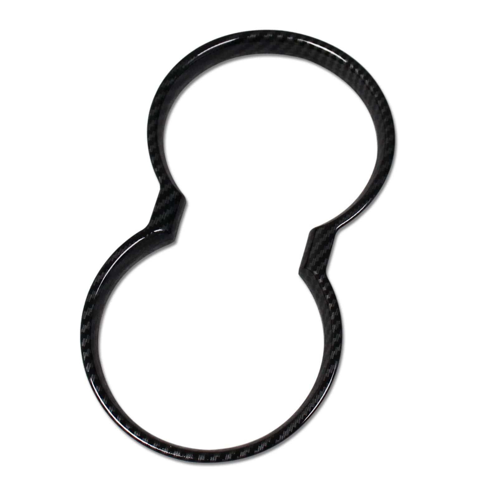 

RUIQ Interior Drink Holder Cover Garnish for the New Toyota Harrier 80 Series Carbon Fiber (Black Finish)