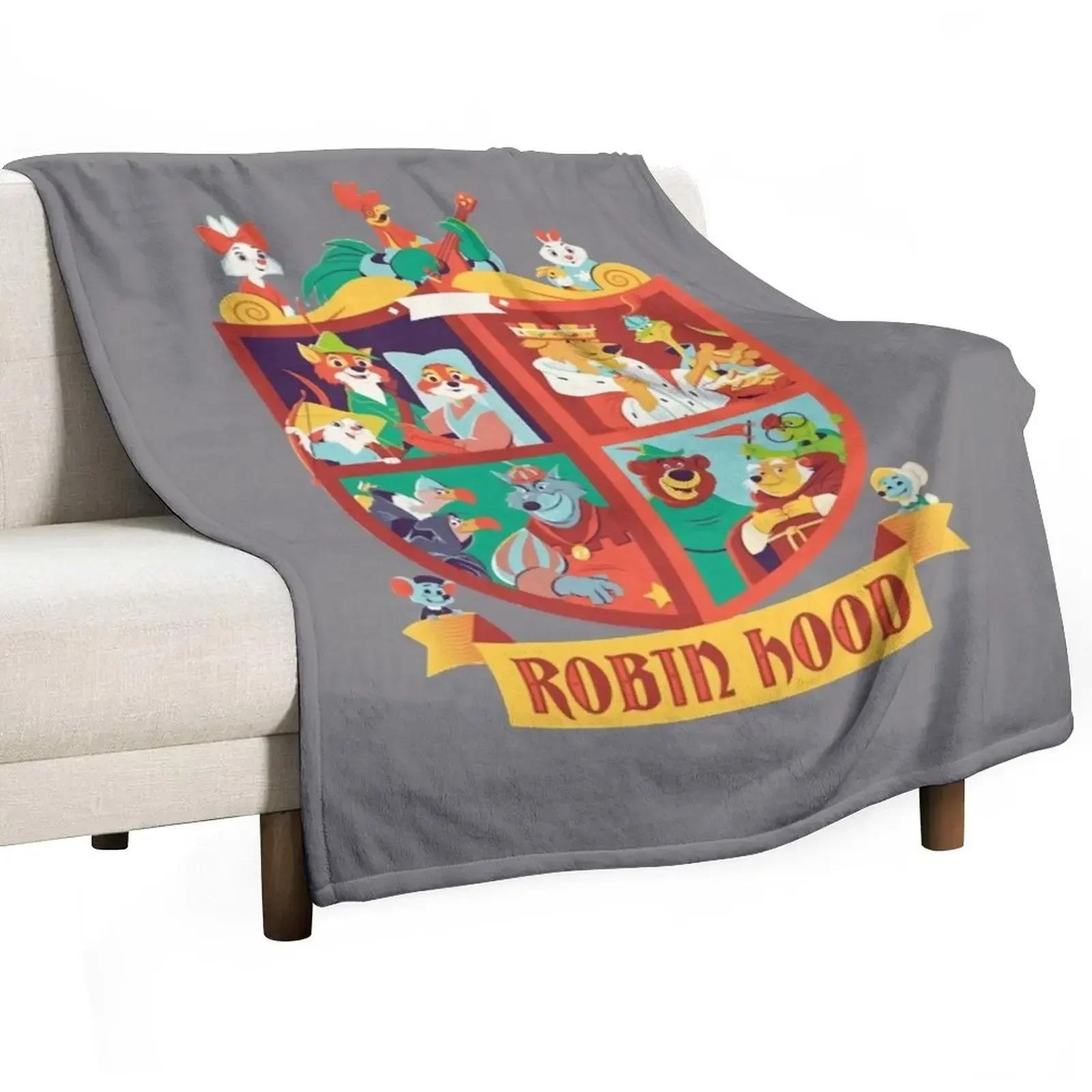 Ro_bin Hood Family Throw Blanket All Season Soft Lightweight Blanket for Home 75X95CM