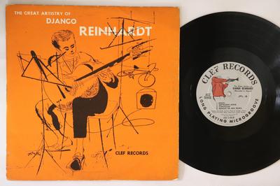 10inch Record DJANGO REINHARDT - Great Artistry Of Django Reinhardt JPL8 CLEF US Jazz Used