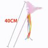 Cat Toys Feather Interactive Cat Toy Tassel Cats Teaser Feather Tassel Kitten Toys with Bell Long Handle Cats Toy Pet Supplies