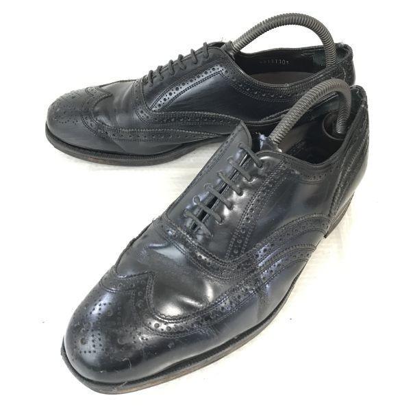 

Florsheim Vintage Leather Full Brogue Wingtip Black 26.5-27.0(USED)