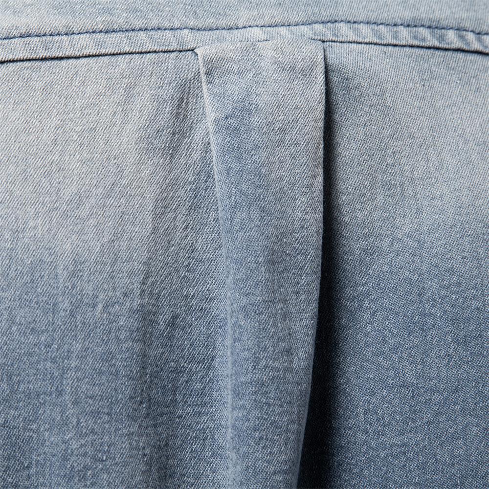 AIOPESON 2025 Pánská bavlněná džínová košile Pánská slim fit košile s dlouhým rukávem Kovbojská košile pro muže Jarní ležérní Pánské džínové košile