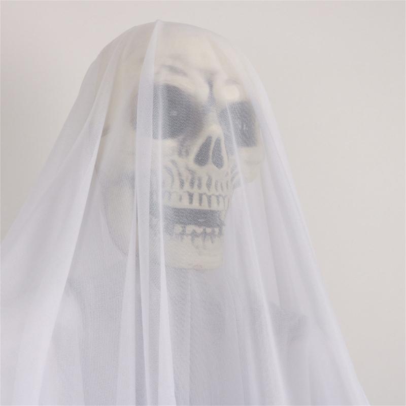 Eerie Halloween Hanging Skull Sound Activated Shrills Grim Reapers Thrilling Festivals Party Decorations for Outdoor