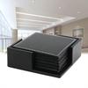 6Pcs/set Leather Coaster PU Leather Dining Table Mat Coffee Coaster Thermal Insulation Water Cup Mat