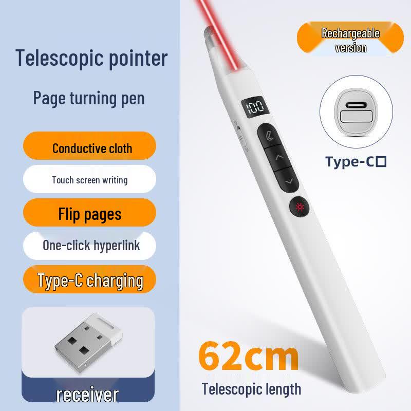 Digital Display Telescopic Teaching Pointer