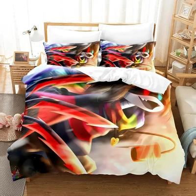 Conjunto de Cama Anime Drones Assassinos Meninos Meninas Tamanho Twin Queen Capa de Edredom Fronha Cama Crianças Adultos Moda Têxtil para Casa