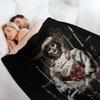 New A Girl Who Loves Demon Annabelle Creation The Haunted Doll Cool Gifts Throw Blanket Personalized Gift Baby Blankets