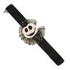 Adjustable Resilient Steel Plate Bracelets Stuffed Halloween Slap for Kids, Plush Pumpkin Ghost Skull Cute Wrist Assorted Pattern Bands Band