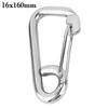 D-Buckle Lock Screw Lock Climbing Gear Carabiner Chain Connecting Ring Safety Snap Hook Carabiners