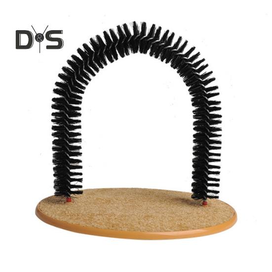 

Щетка для груминга Cat Arch, интерактивная самостоятельная щетка для груминга кошек с когтеточкой, массажная щетка для царапания мордочки кошки для домашних кошек A