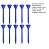 10Pcs Plastic Golf Tee Cup Design Keep Stable Strong Toughness Unbreakable Professional Reduce Friction Serving Pins 83mm Practice