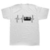 Piano Keyboard Vintage Heartbeat Jazz Pianists Musician TShirt Funny Unisex Graphic Fashion New Cotton Short Sleeve T Shirts