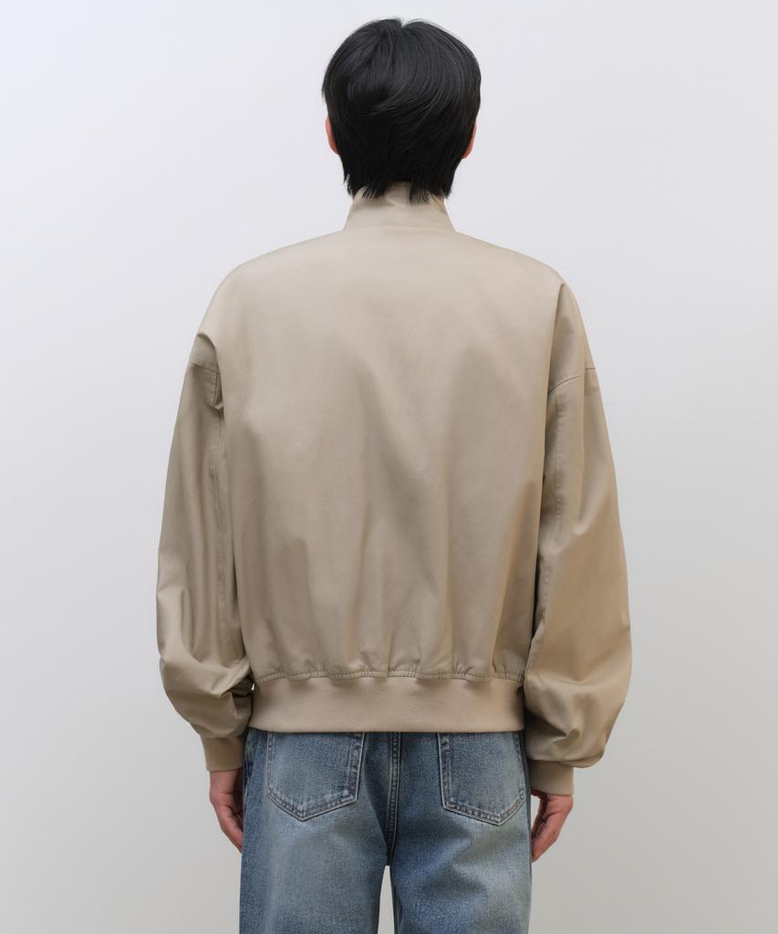 Musinsa Standard Extra Oversized Harrington Jacket [Beige]