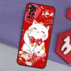Cute Lucky Cat Funda For Xiaomi Redmi Note 14 13 12 Pro 11 9 10 9S 10S 11S 12S Redmi 14C 10C 12C 13C Case