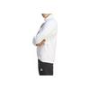 adidas Jaqueta Manga Comprida Cor Sólida Logo Jaquetas Masculinas Branco HY3276
