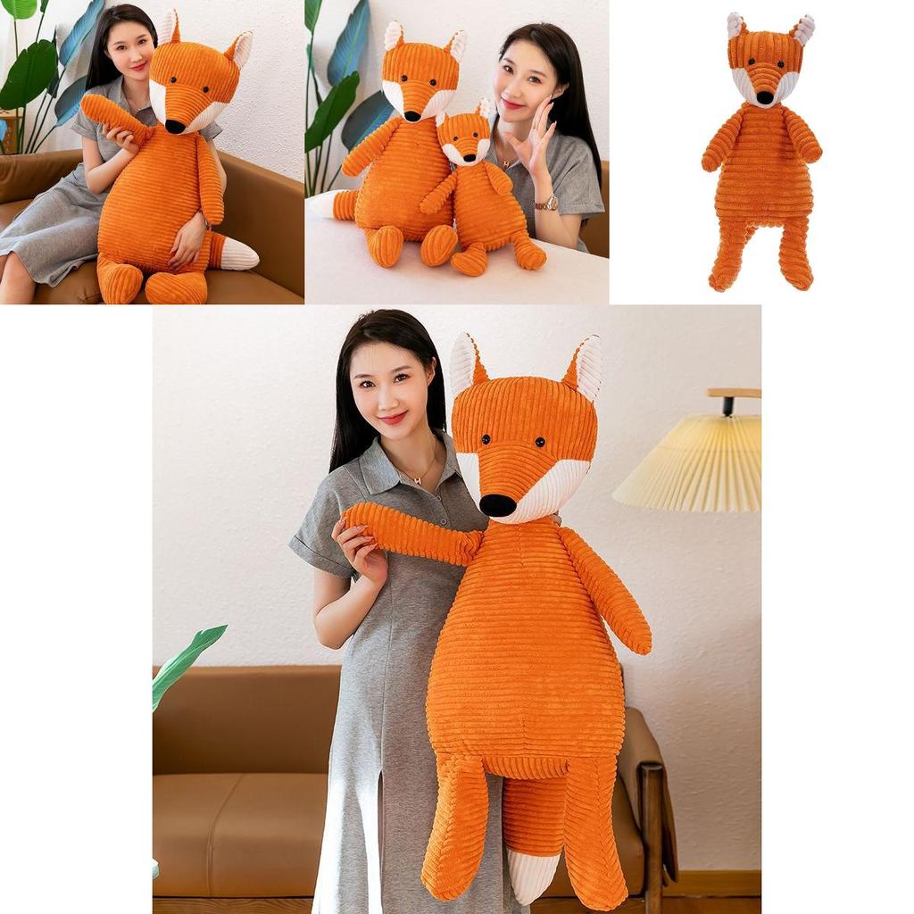 Adorable Plush Fox Toy Soft Cuddly Animal Doll Made Of High Quality Pp Cotton