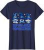 Shalom Gnomes Funny Jewish Hanukkah Pajamas Chanukah Ladies' Crewneck T-Shirt