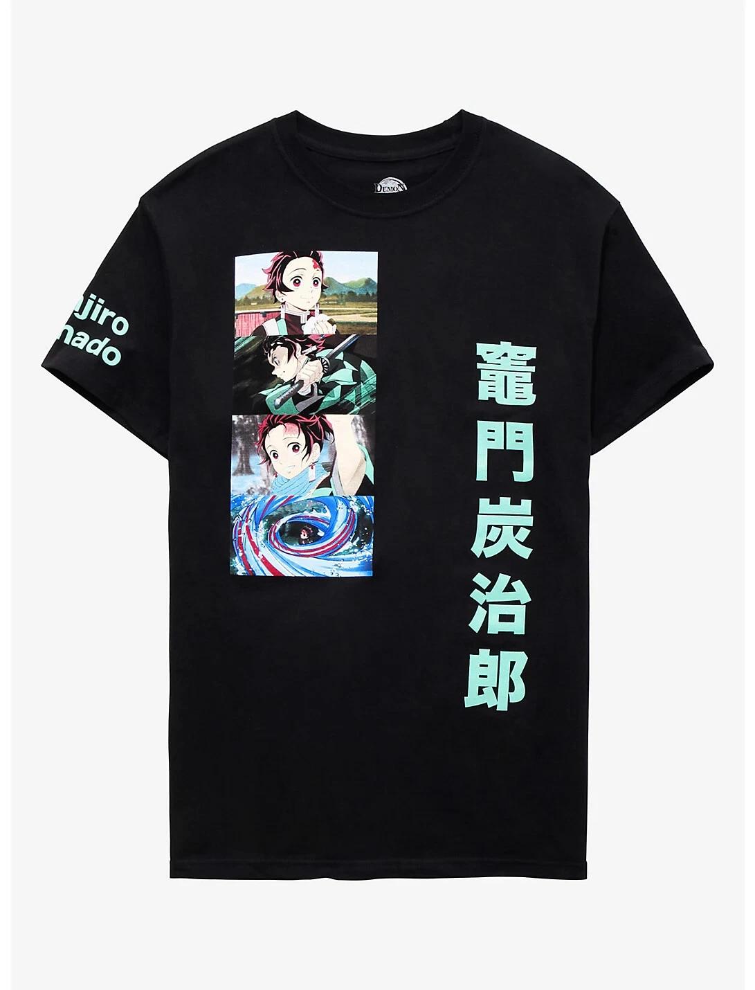 

Demon Slayer: Kimetsu No Yaiba Tanjiro Juniors Stack Boyfriend Fit Shirt NWT 2XL 4XL