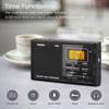 AM/FM/SW 9 Band Portable Radios Receiver 12/24 H Time Display Digital Radio Alarm Clock Sleep Backlight 2 AA Battery