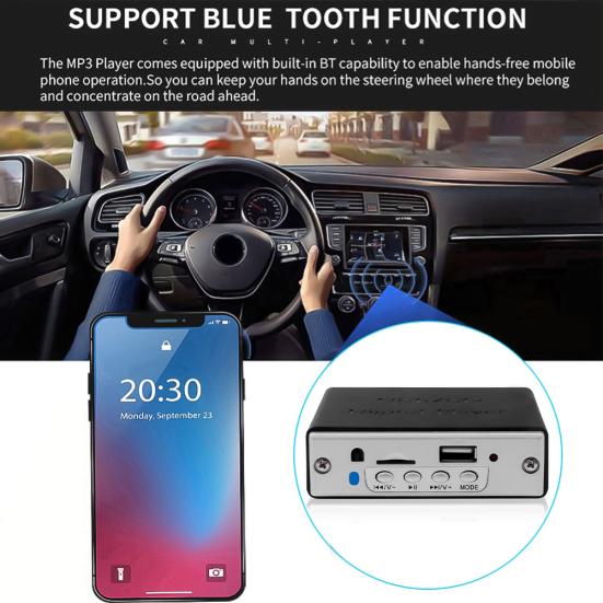 Bluetooth 5.0 Auto USB MP3 Musik Player FM Radio TF Karte Decoder Board Modul
