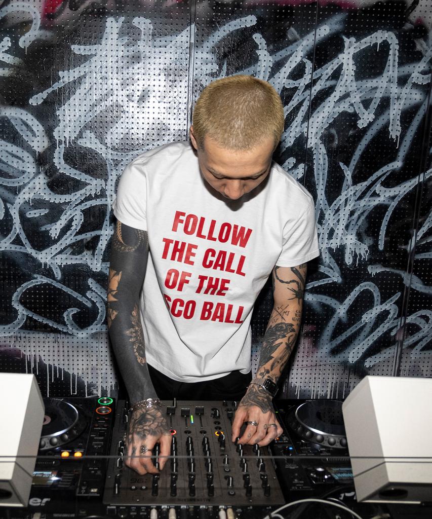 SHIRTMYLIPS Disco Slogan Rockstar Crop T-Shirt White