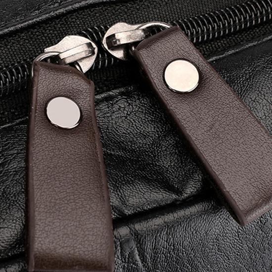 Men's Backpack PU Rucksack British Style Student Schoolbag