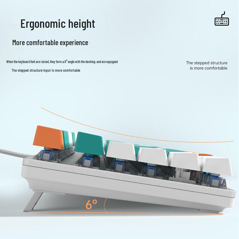 AULA F2068Pro Wired Hot-Swappable Mechanical Keyboard