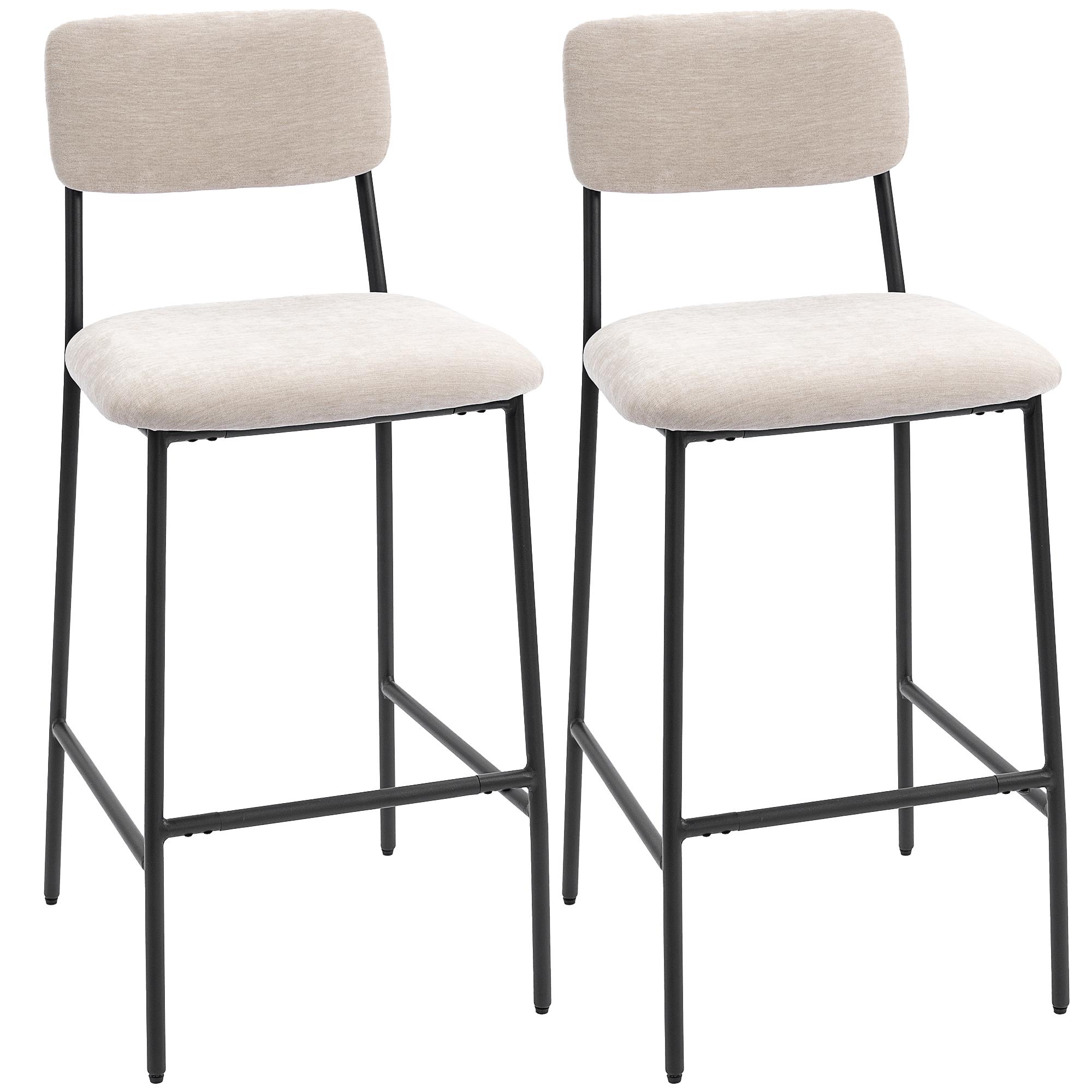 Set of 2 Bar Stools with