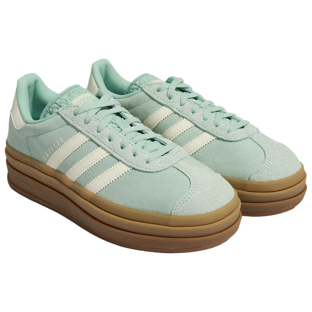 adidas Gazelle Bold Ash Green Women Sneakers Off-White Gum JS3902