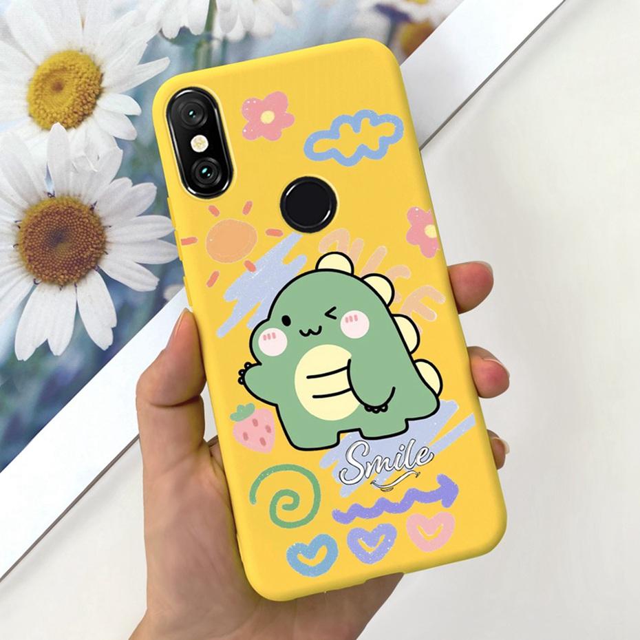 Case For Xiaomi Mi A2 Lite 5.84" Cute Animal Cartoon Candy Color Soft Silicone Phone Bumper For Xiaomi Mi A2lite Back Cover