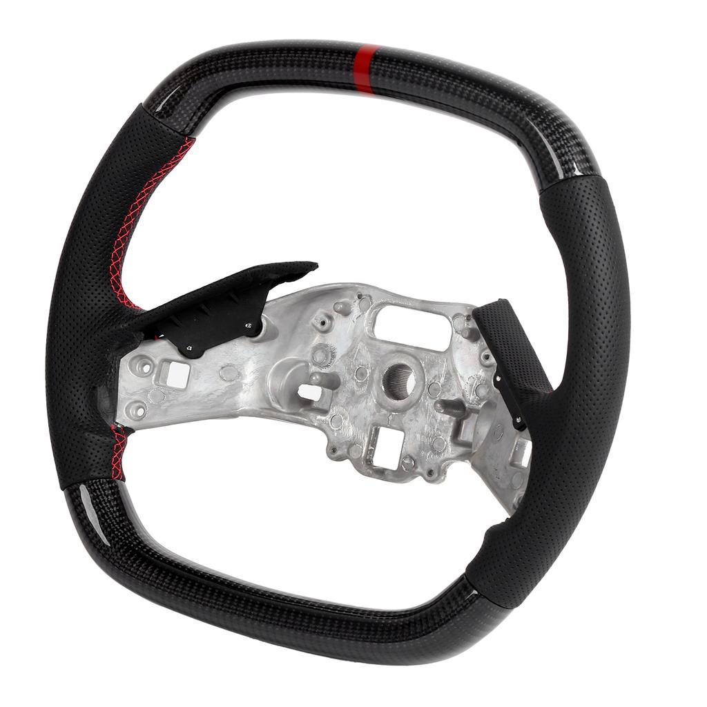 Custom Carbon Fiber Steering Wheel Nappa Perforated Leather Fit for Chevrolet Corvette C8 2020+