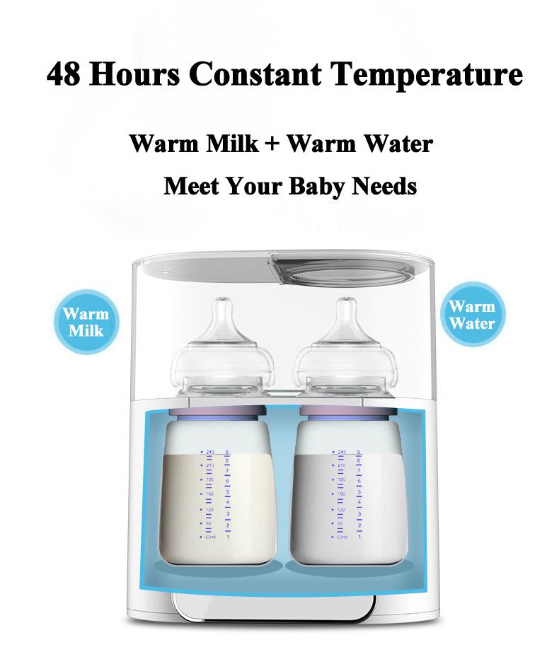 Automatic Baby Bottle Warmer with Constant Temperature, Milk Thawing, and Disinfection Features