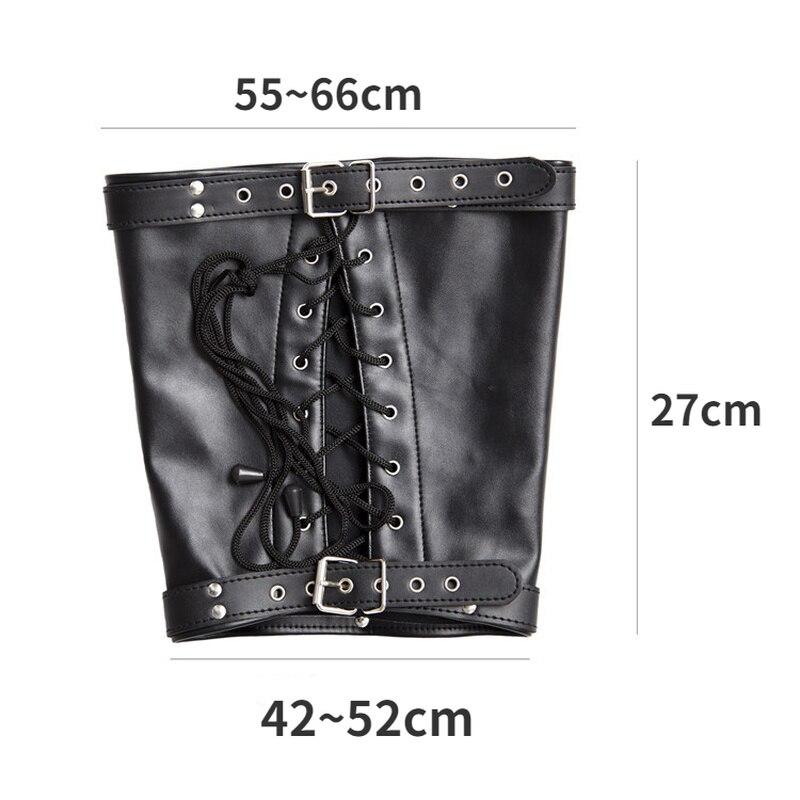 Leather Leggings Scattered Binding Fixed Footwear Adult Sex Toys BDSM Slave Bondage Resraint Kit Femdom Fetish