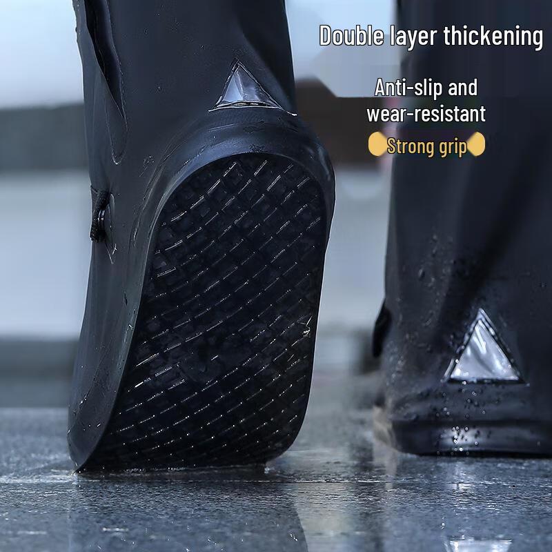 QINXING Thickened Waterproof Anti-slip Rain Shoe Covers