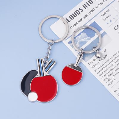 Chaveiro fofo de mini raquete de tênis de mesa, chaveiro esportivo com pingente de raquete de pingue-pongue para homens e mulheres, mochila, ornamento de carro