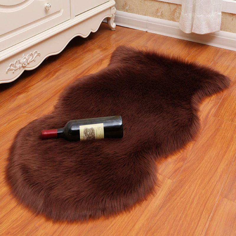 Luxury Faux Wool Plush Bedroom and Living Room Rug