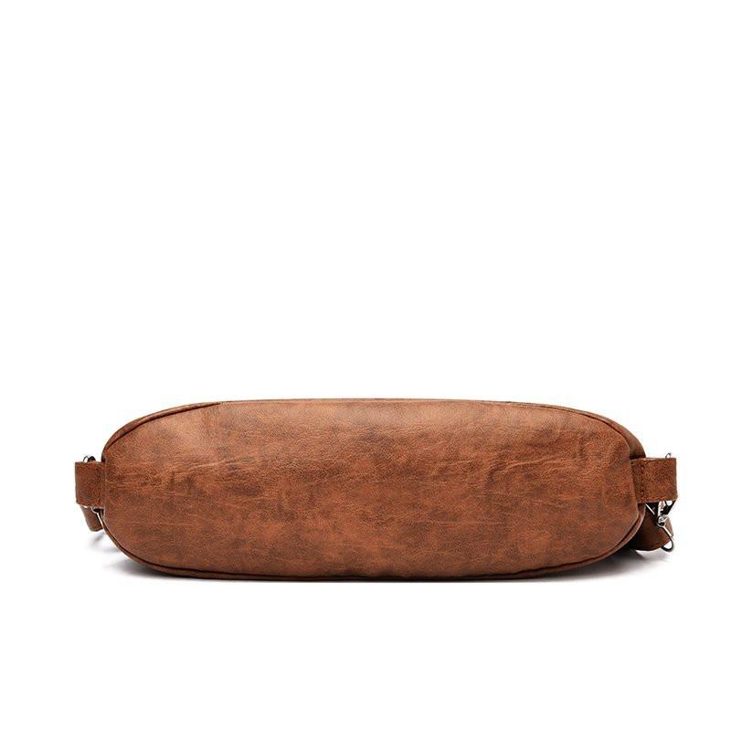 Vintage Women Shoulder Bag Fashion PU Leather Messenger Bag Designer Purse Large Capacity Handbag Travel Bag
