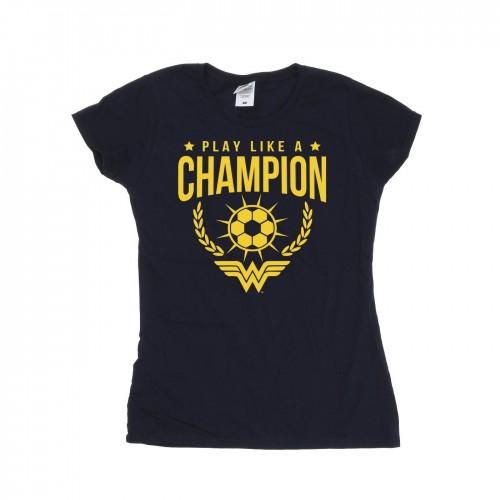 

DC Comics Womens/Ladies Wonder Woman Play Like A Champion Cotton T-Shirt XXL білий