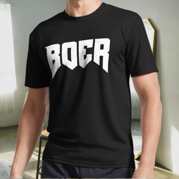 

New Shirt Doom Boer White Active Logo T-Shirt Funny Size S to 5XL S