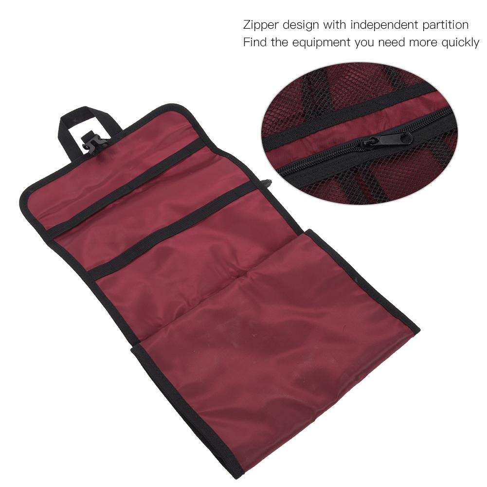 Purple Red Nylon Outdoor Rock Ice Climbing Mountaineering Equipment Storage Bag Quick Hanging Pouch