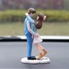 2Pcs Car Dashboard Doll Creative Couple Crystal Balloon House Ornament Decoration Auto Interior Accessories for Gift Girl Women