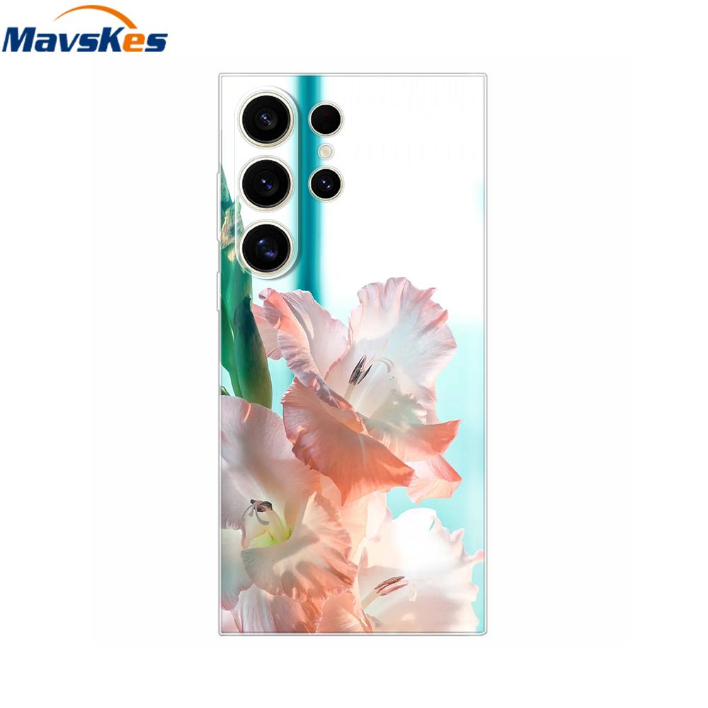 S24 Casing For Samsung Galaxy S24 Ultra Case Fashion Soft Clear TPU Phone Case Fundas For Samsung S24 FE S24Plus S24Ultra Cover