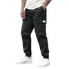 Men's Slim Fit Cargo Jogger Pants with Drawstring Elastic Waistband, Color Multi-Pocket Casual Trousers