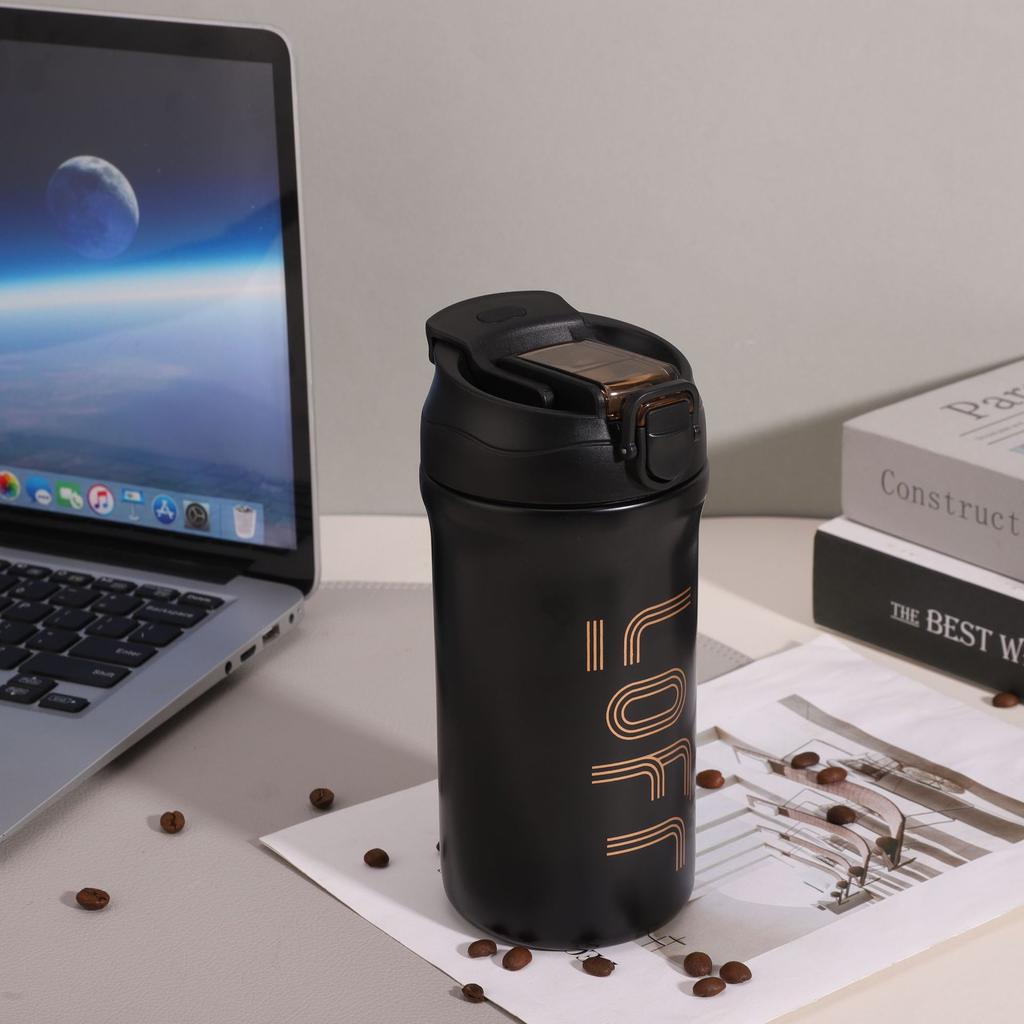 Mode 316 Edelstahl Thermobecher Outdoor Tragbarer Kaffeebecher Auto Tragbarer Begleitbecher Geschenk Wasserbecher
