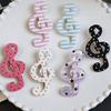 Cute Star Dot Striped Music Note Hair Clip Set Of 2pcs For Women Girls Kids Lightweight Acrylic Hair Accessories